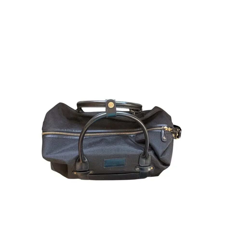 Tommy Bahama Black Ballistic Nylon Duffle Bag